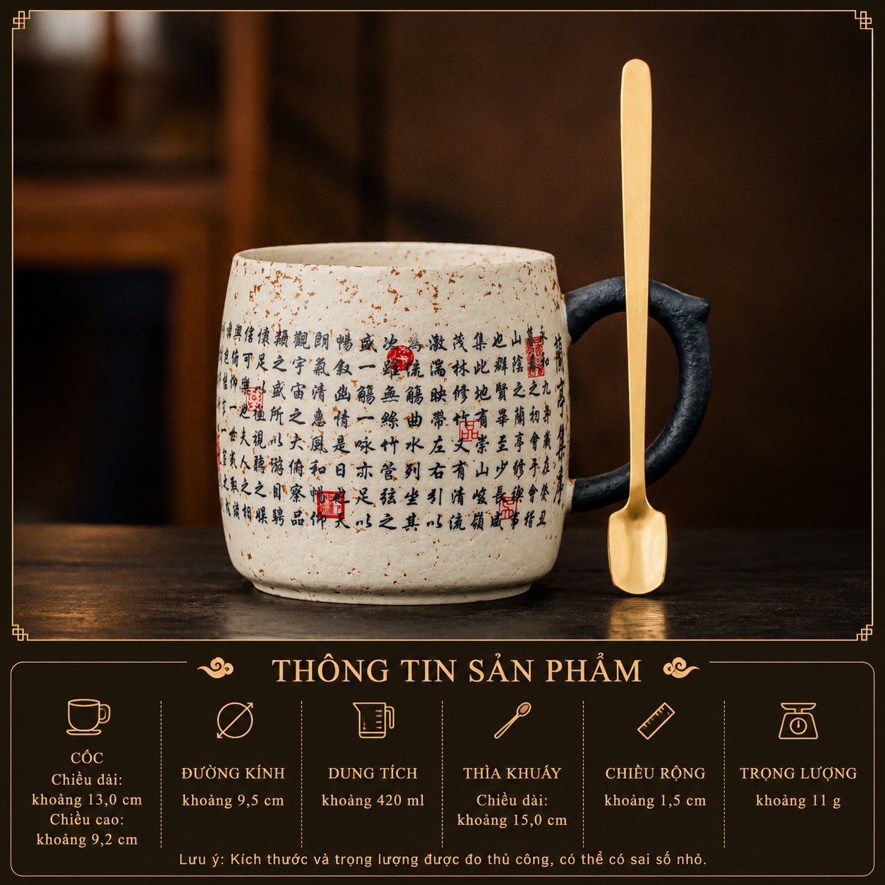 Cốc trà Gốm sứ họa tiết Tiết Lan Đình